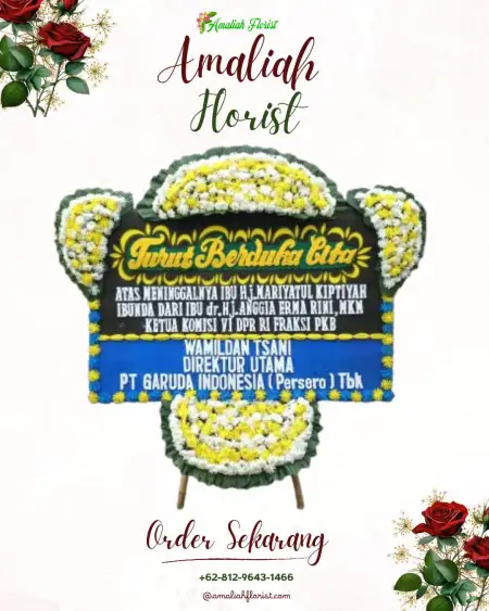 Papan Bunga Duka Megang